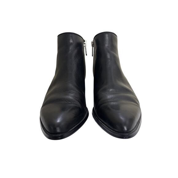 Sarto by Franco Sarto Black Leather Asti Ankle Boots Size 8.5 Pointed Toe - Picture 5 of 8